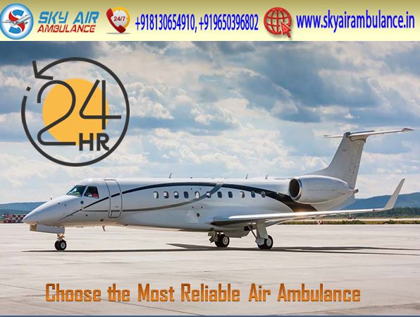 Sky Air Ambulance Service in India